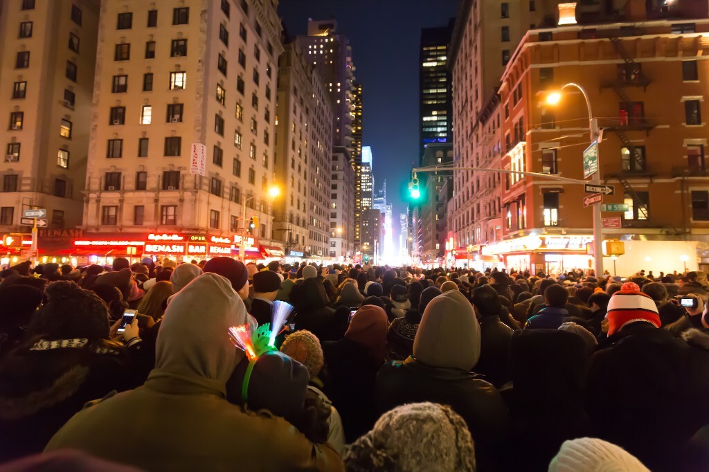 城市, 佳能, 美国, 时代广场, 2015跨年 - 月光下