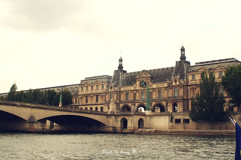 塞纳河风景 boatbus, 塞纳河游轮, paris, 巴黎 高清图片