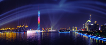 夜色广州塔两岸!