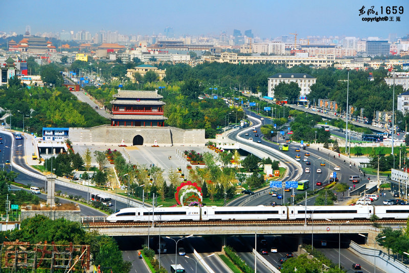 京津城际列车驶入北京 - 京铁印象 - 王嵬
