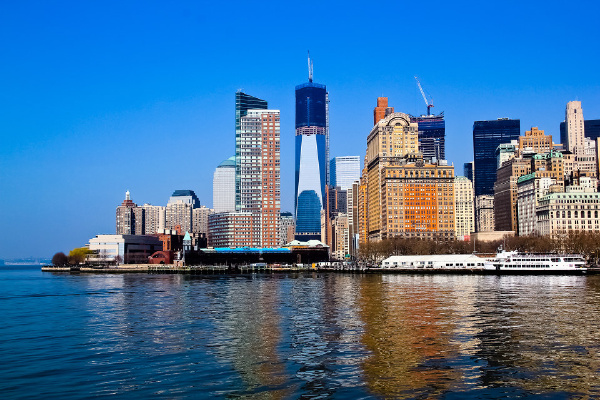 纽约天际线 - 曼哈顿, 纽约, 美国, 都市, 建筑 - fl