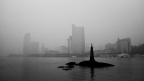 去鼓浪屿轮渡上