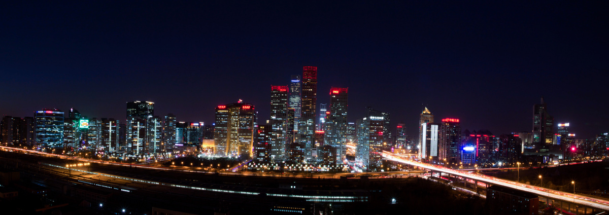 天台真的好冷! - 北京, 城市, 佳能, 夜景, CBD - 