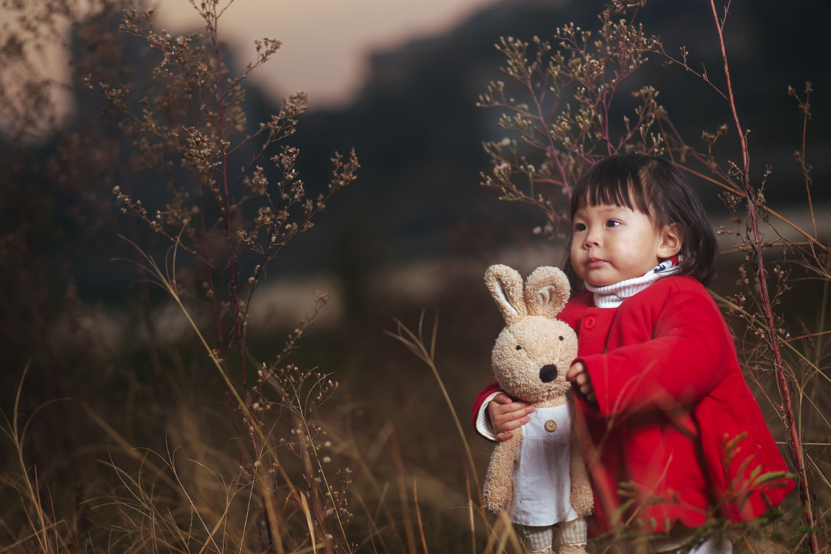 炫炫的世界里有只兔兔 - 人像, 儿童, 色彩, 情感