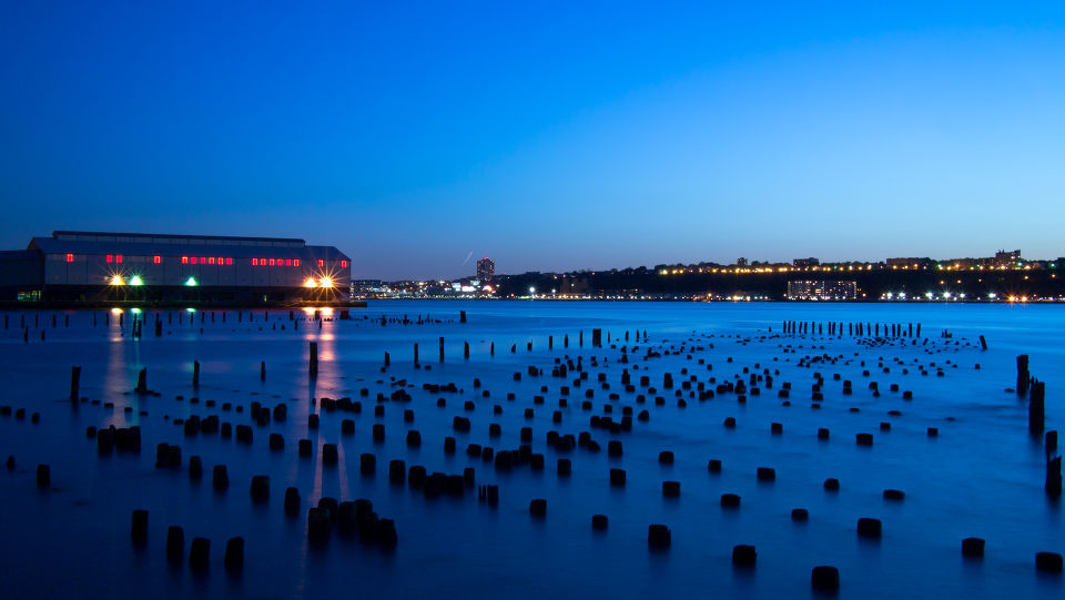 哈德逊河 - EPL2, 夜景, 风光, 纽约, 奥林巴斯 -