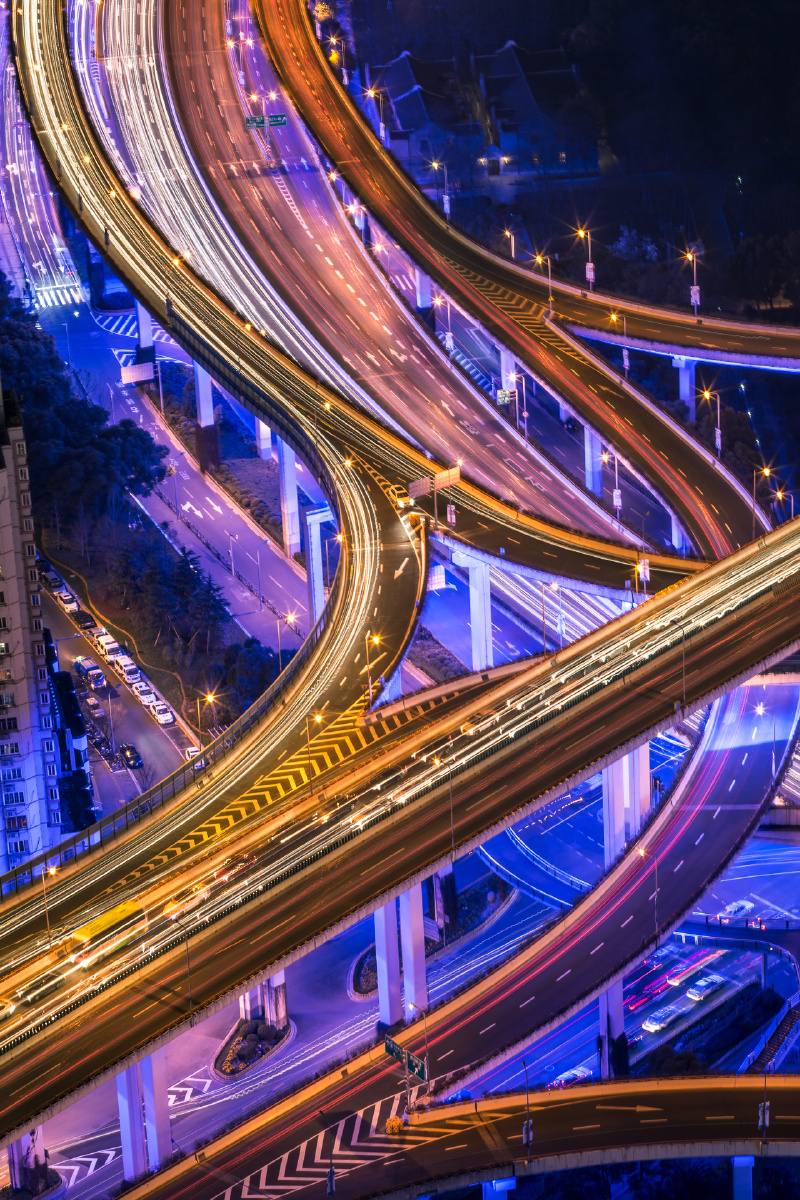 一个魔都的繁荣景象 - 上海, 城市, 夜景, 长曝光