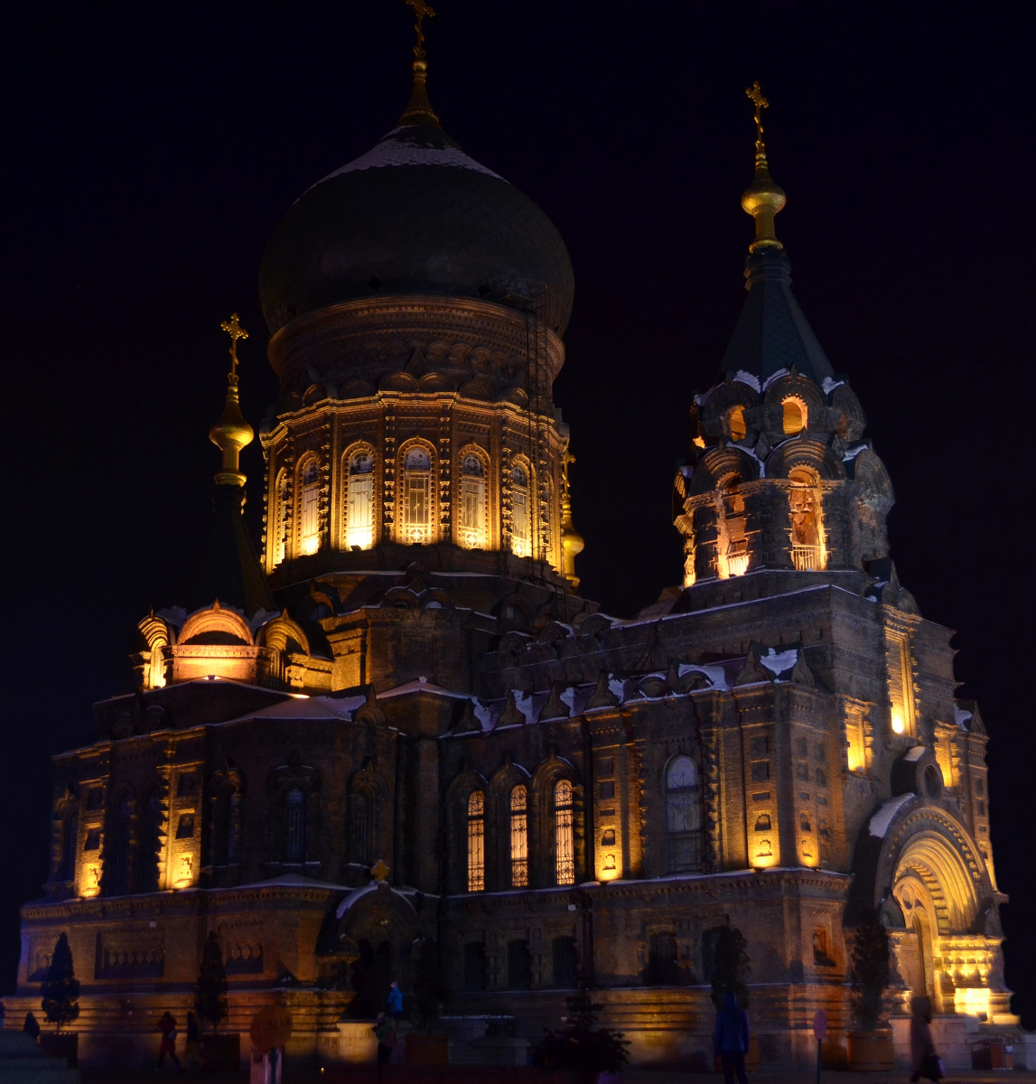 Holy Wisdom. Saint Sophia Cathedral - 建筑, 夜