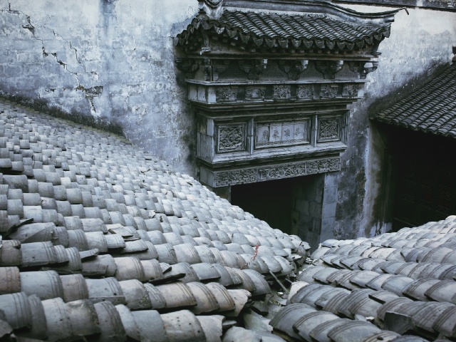 青砖白瓦
