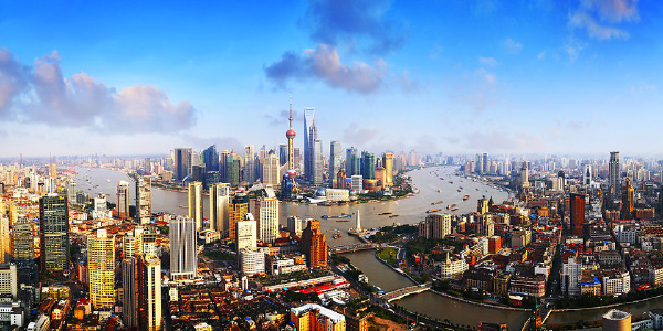 鸟瞰上海