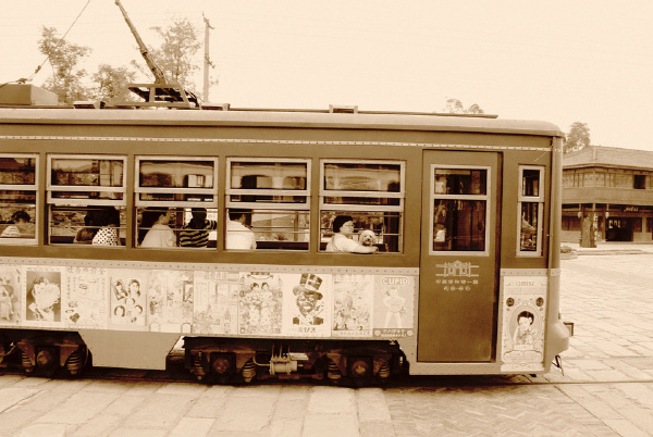 老式有轨电车