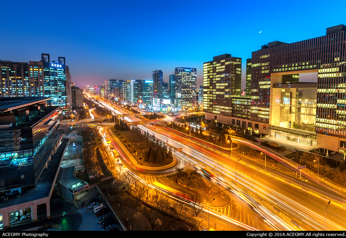 东直门 - 风光, 北京, 城市, 佳能, 后期, 长曝光, 东直门, 二环