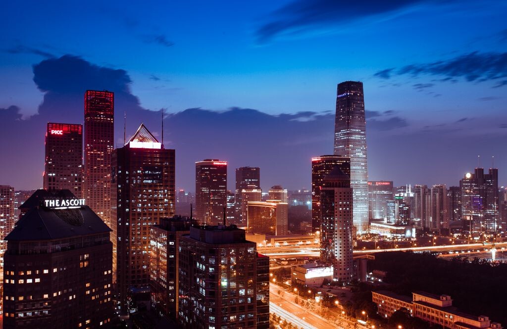 北京cbd夜景壁纸图片
