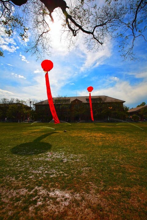 清华大学百年校庆 大礼堂前草坪