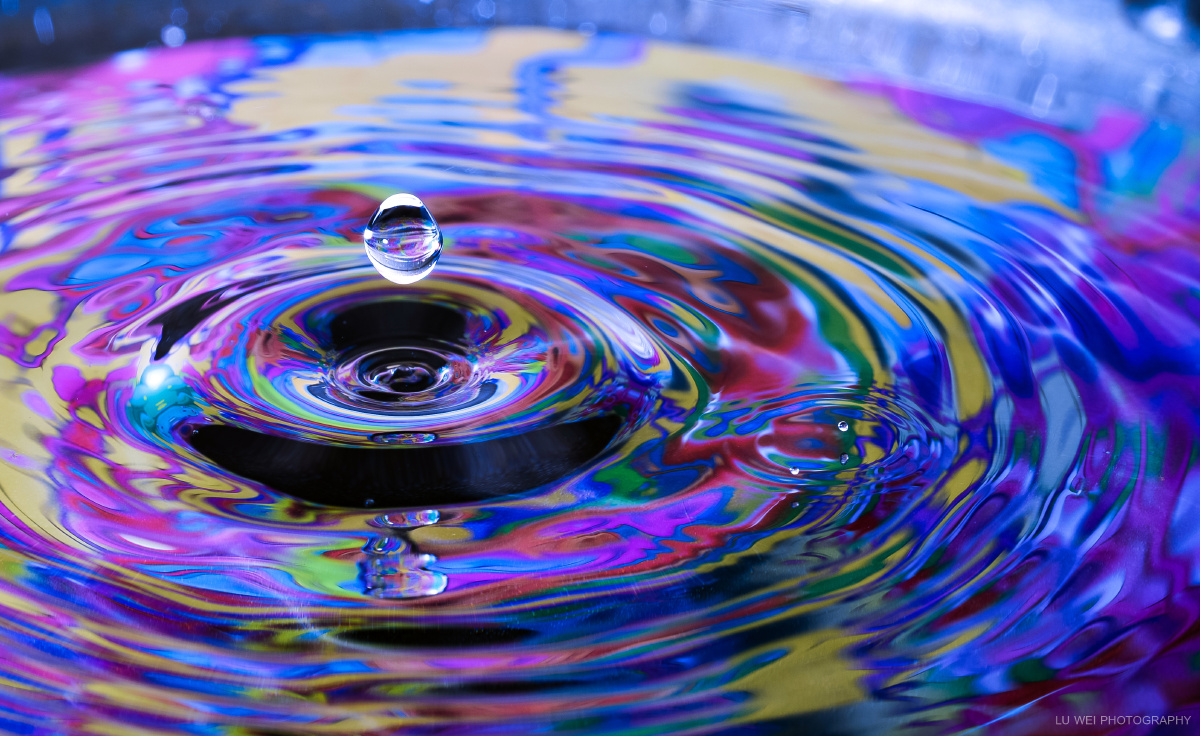 watercolour - 微距, 色彩, 水, lomo, 静物 - watercolour - 陆伟