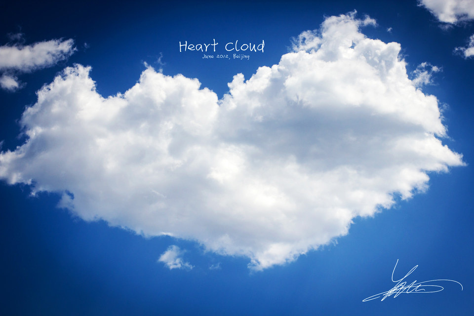 心形云朵