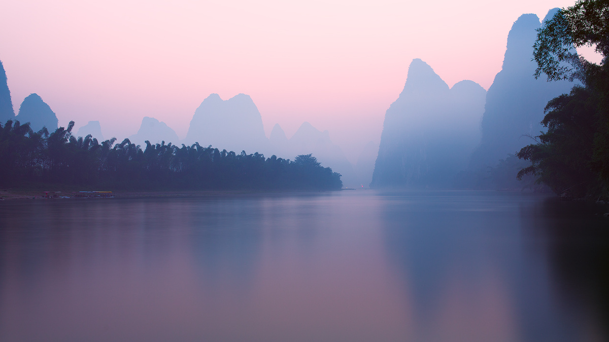 桂林 倒影,桂林风景图片大全,水倒影_大山谷图库
