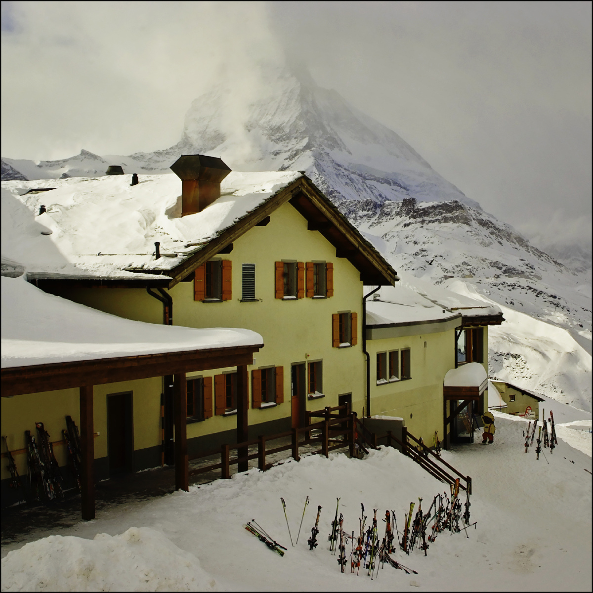 马特洪峰与滑雪场