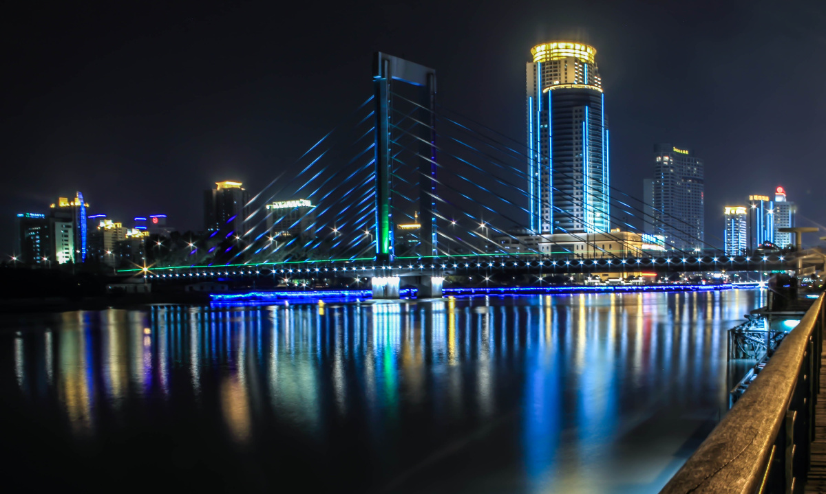 佳能, 风光, 大光圈, 夜景 - 宁波外滩美景,即将离开这个城市留下一