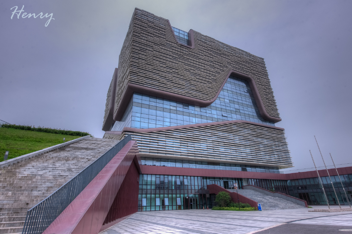 XJTLU Library - HDR, 尼康, 建筑, 苏州, 阴天 - H