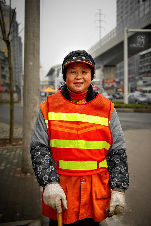 大年初二的环卫工