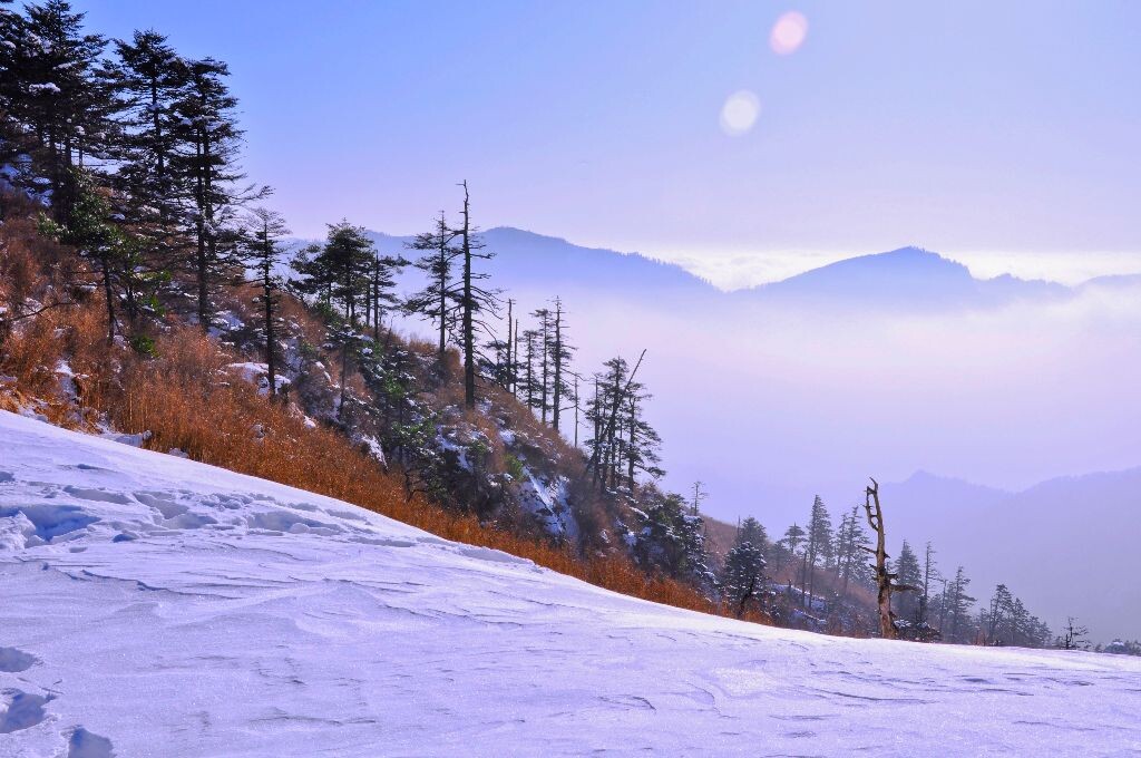 二月藥子梁的雪dsc_02 - 雲橫秦嶺2011 - 圖蟲攝影網