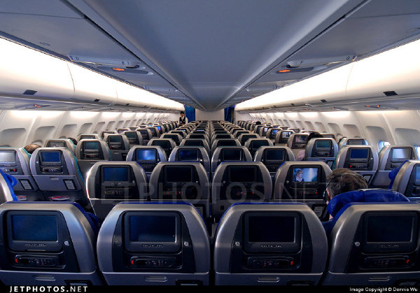 cathay a34b ey class b-hxd 国泰航空空客340经济舱