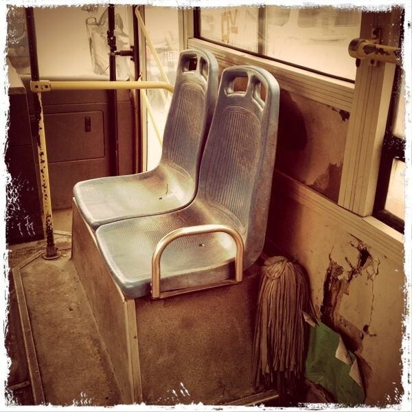 公交车上的座椅