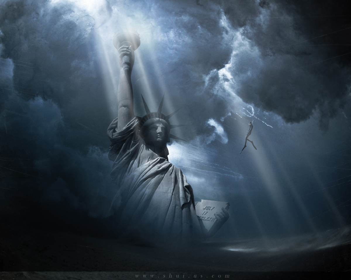 黑暗温柔,它带着文明沉入深蓝的海底.