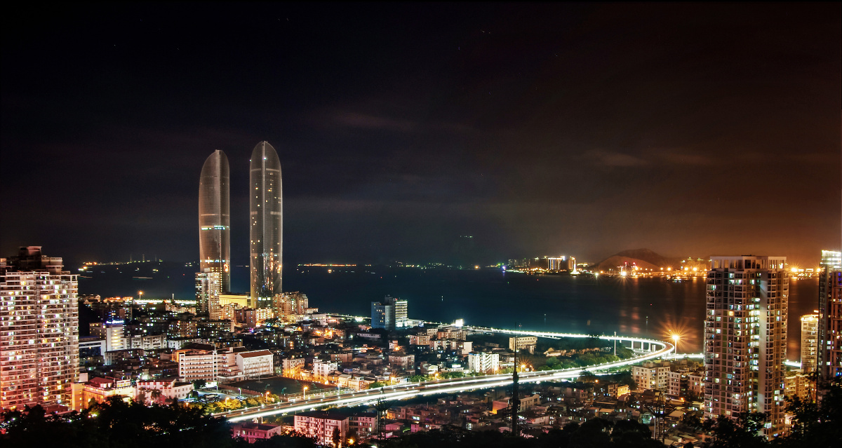 鸿山公园之上 - 厦门, 宾得, 城市, 夜景, capa2016年1月"风景建筑篇"