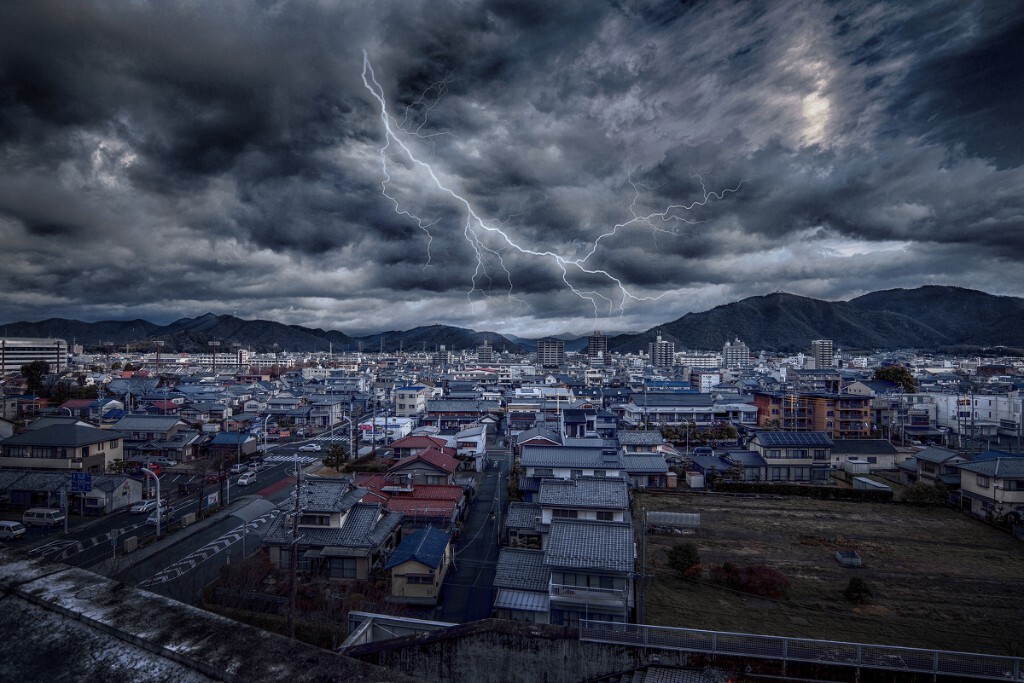 日本暴雨熊县图片